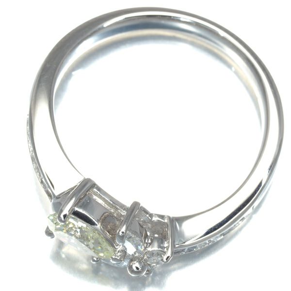 ダイヤ 0.40ct/0.36ct マーキス 4種カット  リング Pt900 