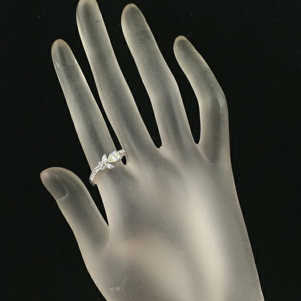 ダイヤ 0.40ct/0.36ct マーキス 4種カット  リング Pt900 
