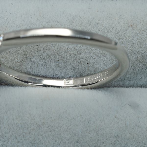 ラザール リング ダイヤ 0.23ct F VS2/0.13ct  8号 Pt950 鑑定書