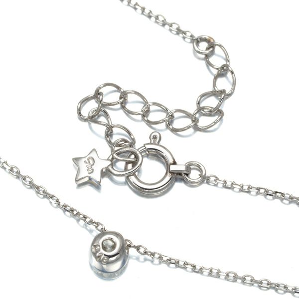 スタージュエリー ネックレス ダイヤ 0.18ct  一粒 Pt950 