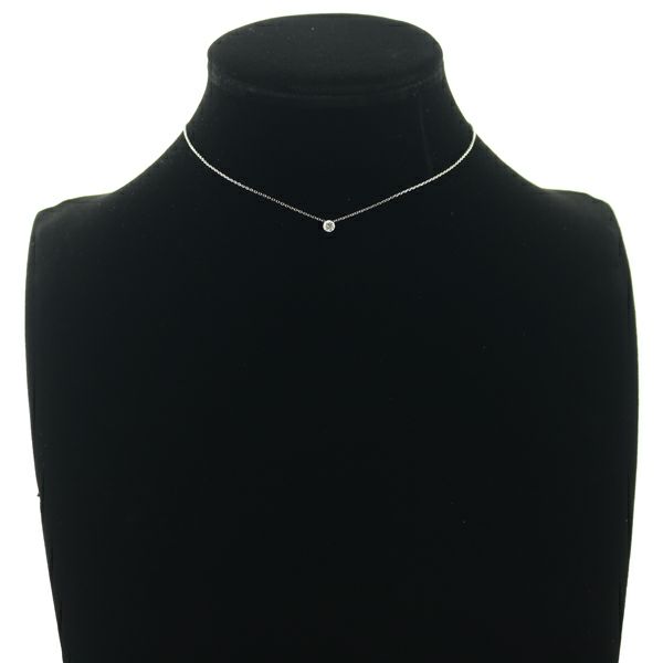 スタージュエリー ネックレス ダイヤ 0.18ct  一粒 Pt950 