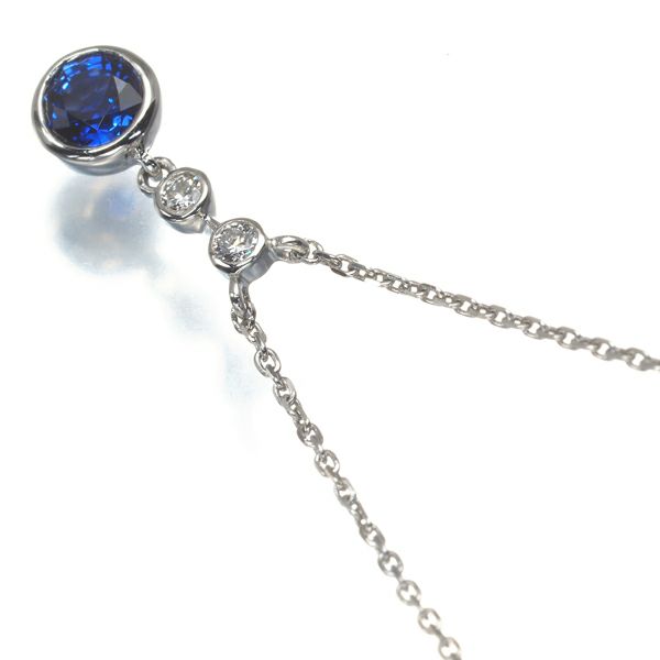 ヴァンドーム ネックレス サファイア 0.29ct ダイヤ   Pt950/Pt850 