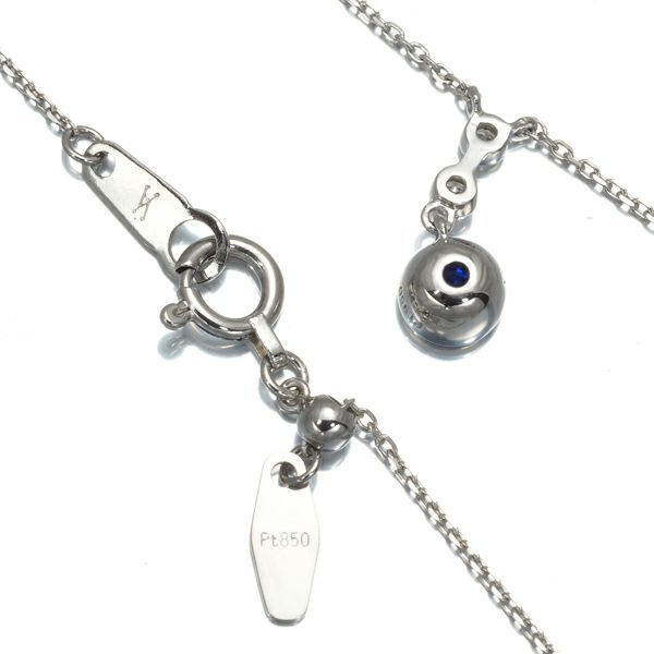 ヴァンドーム ネックレス サファイア 0.29ct ダイヤ   Pt950/Pt850 
