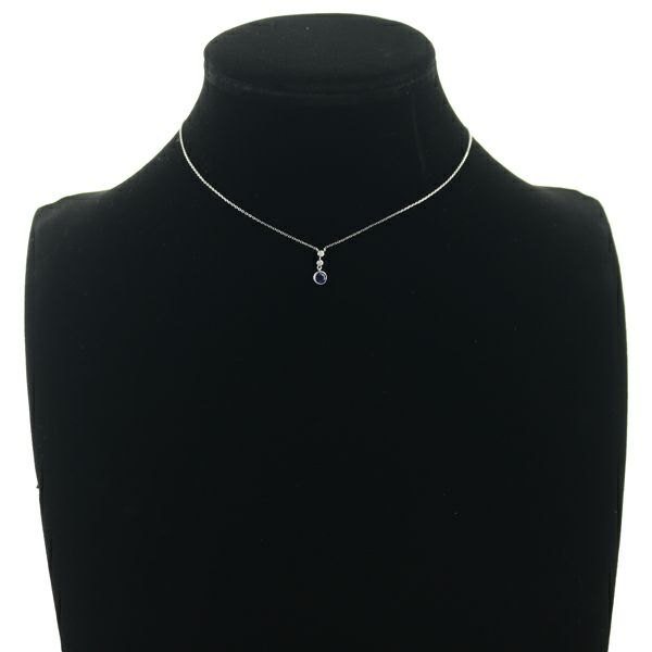 ヴァンドーム ネックレス サファイア 0.29ct ダイヤ   Pt950/Pt850 