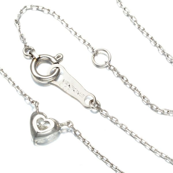 ヴァンドーム ネックレス ダイヤ 0.23ct  ハートシェイプ Pt950/Pt850 
