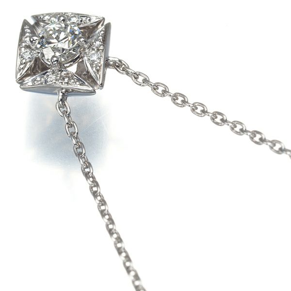 フォーエバーマーク ネックレス ダイヤ 0.19ct/0.03ct エターナル  Pt900/Pt850