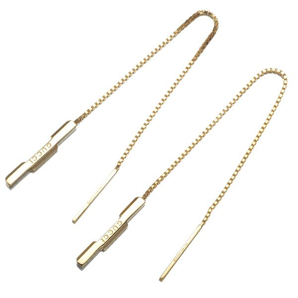 グッチ ピアス  リンクトゥラブ チェーン K18YG 