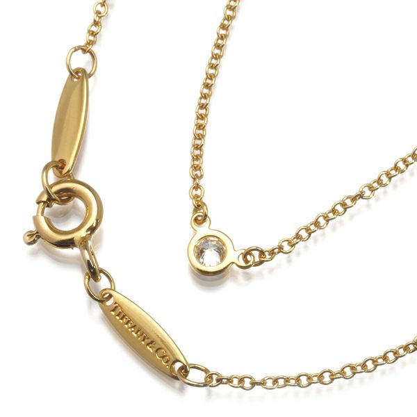 ティファニー ネックレス ダイヤ 0.05ct バイザヤード  K18YG 