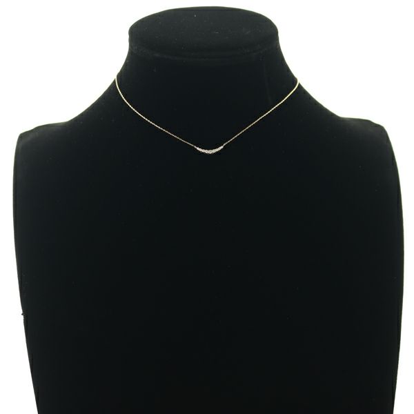 ポンテヴェキオ ネックレス ダイヤ 0.10ct ピンクサファイア 0.10ct  リバーシブル  K18YG 