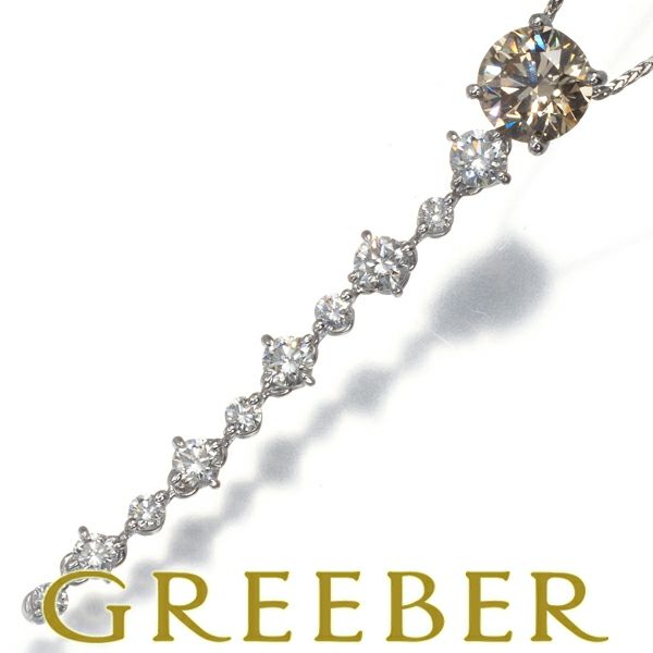 カシケイ ネックレス ダイヤ 1.248ct/0.70ct   Pt900/Pt850 