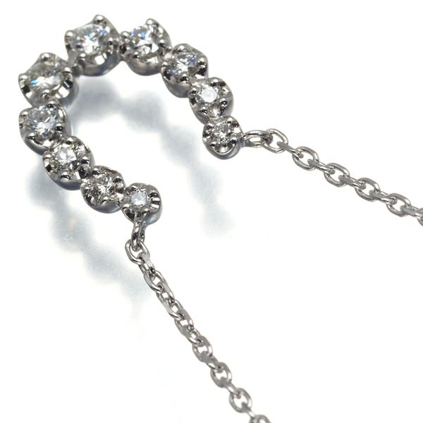 ヴァンドーム ネックレス ダイヤ 0.25ct  ホースシュー Pt950/Pt850 