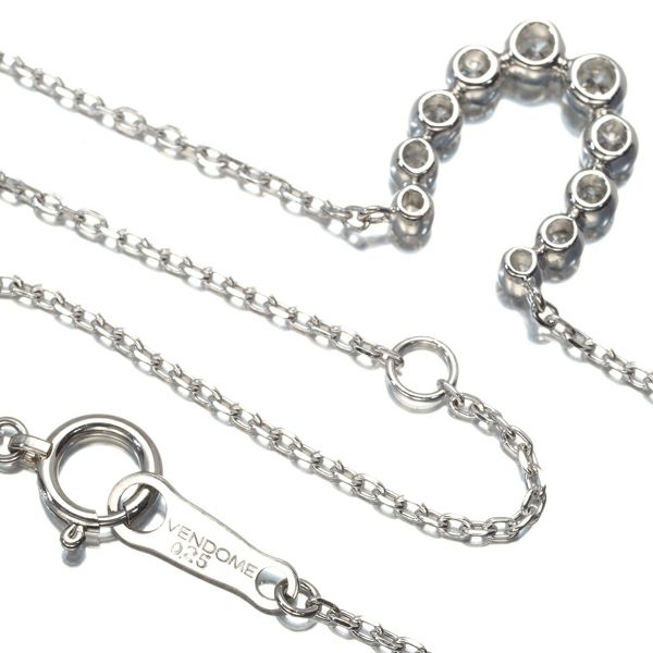 ヴァンドーム ネックレス ダイヤ 0.25ct  ホースシュー Pt950/Pt850 