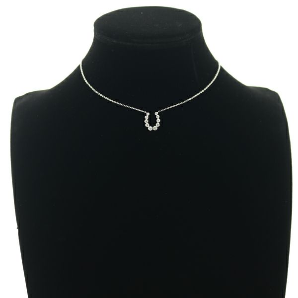 ヴァンドーム ネックレス ダイヤ 0.25ct  ホースシュー Pt950/Pt850 
