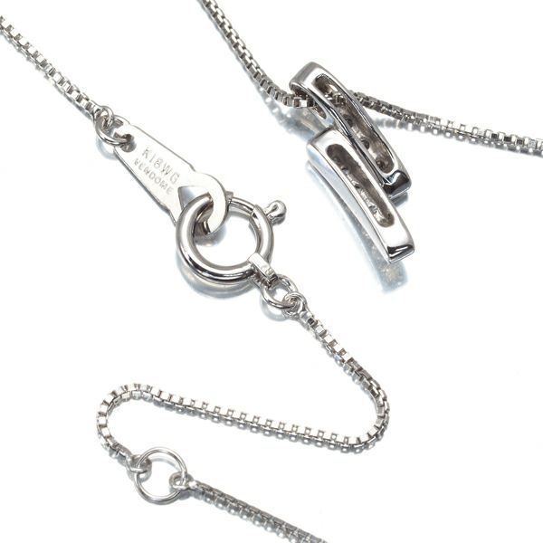 ヴァンドーム ネックレス ダイヤ 0.10ct   K18WG 