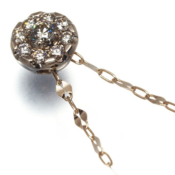 カシケイ ネックレス ブラウンダイヤ 0.25ct アダマス エステールコラボレーション ロング K18BG 