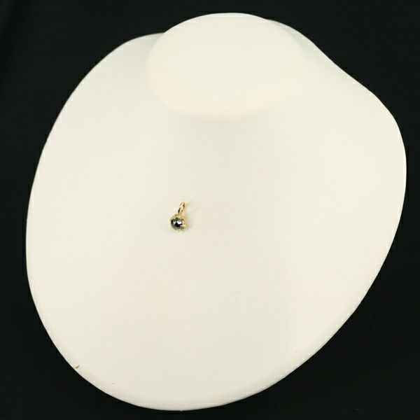 SJX ペンダントトップ ダイヤ 0.60ct/0.06ct ラウンドチャーム K18YG 