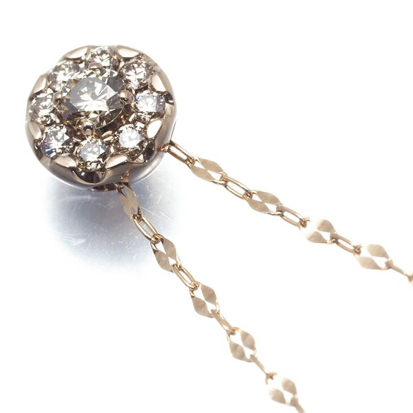 カシケイ ネックレス ダイヤ 0.25ct エステールコラボ  ロング K18BG 