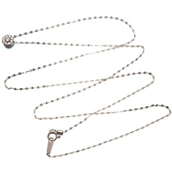 カシケイ ネックレス ダイヤ 0.25ct エステールコラボ  ロング K18BG 