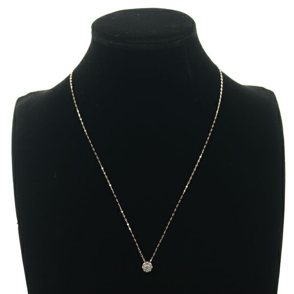 カシケイ ネックレス ダイヤ 0.25ct エステールコラボ  ロング K18BG 