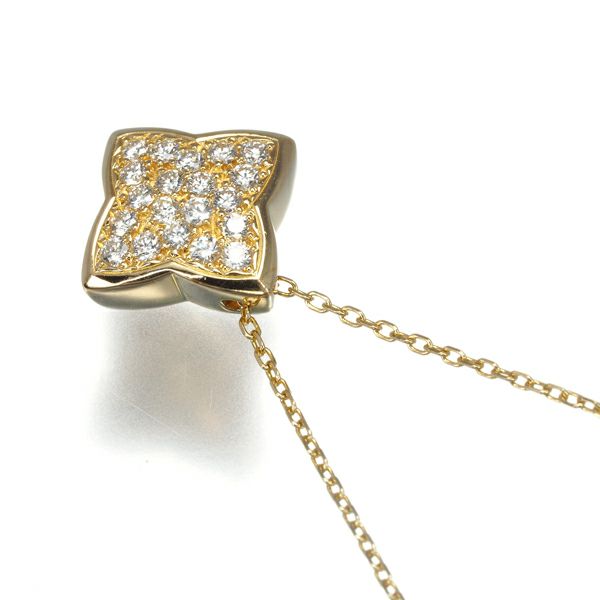 ヴァンドーム ネックレス ダイヤ 0.18ct アリュメ  K18YG 