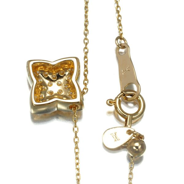 ヴァンドーム ネックレス ダイヤ 0.18ct アリュメ  K18YG 