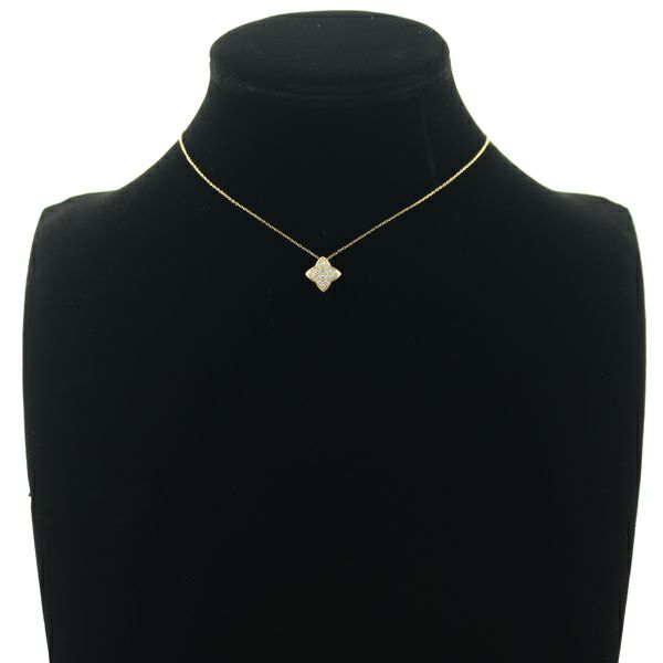 ヴァンドーム ネックレス ダイヤ 0.18ct アリュメ  K18YG 