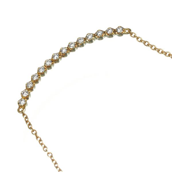 アーカー ネックレス ダイヤ 0.10ct ビリーブユー  K18YG 