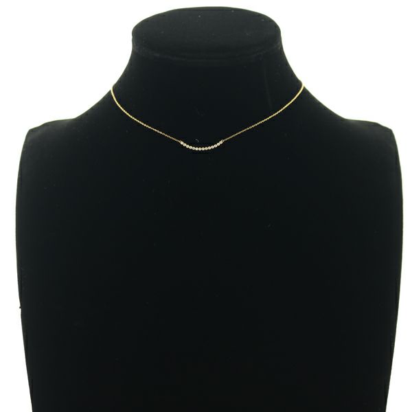 アーカー ネックレス ダイヤ 0.10ct ビリーブユー  K18YG 
