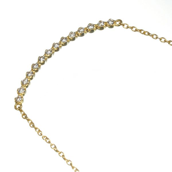 アーカー ネックレス ダイヤ 0.07ct ビリーブユー  K18YG 