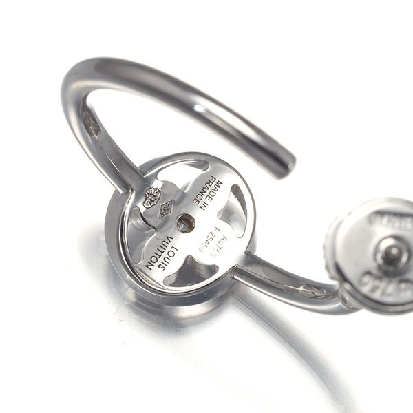 ルイヴィトン ピアス ダイヤ イディールブロッサム フープ 片耳 K18WG 