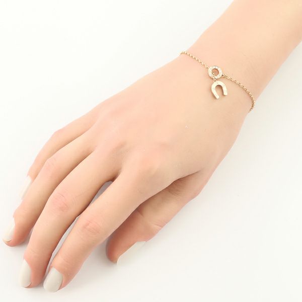 モニッケンダム ブレスレット ダイヤ 0.23ct ユーフォリック ホースシュー K18PG