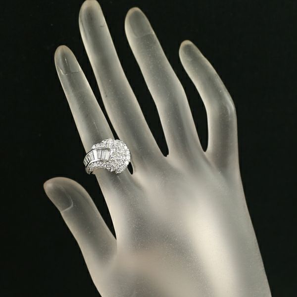 ダイヤ 2.02ct 2種カット  リング Pt900 