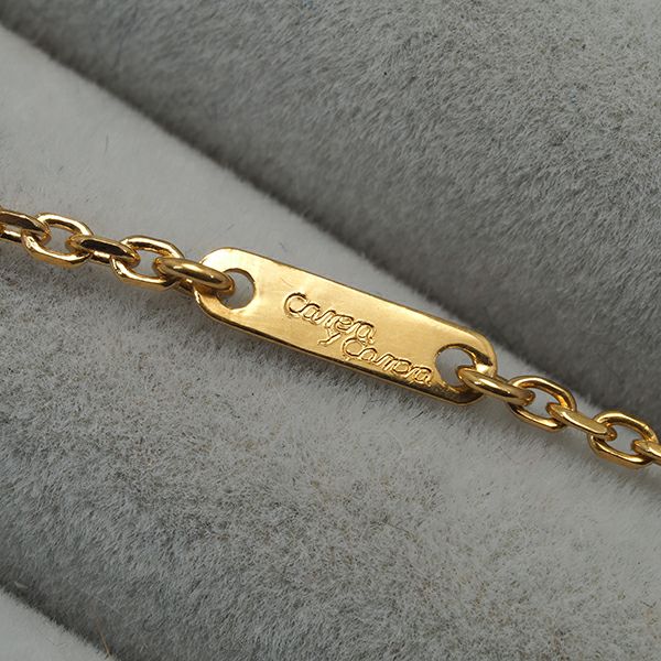 カレライカレラ ネックレス ダイヤ サイレンス 女神 K18YG 