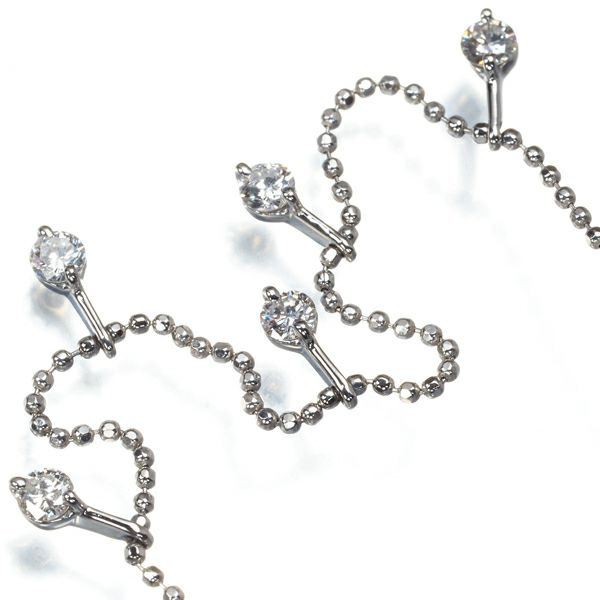 ダイヤ 0.31ct 5P ステーション  ネックレス Pt850 