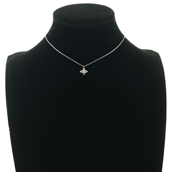ダイヤ 0.16ct 一粒 スター  ネックレス Pt900/Pt850 