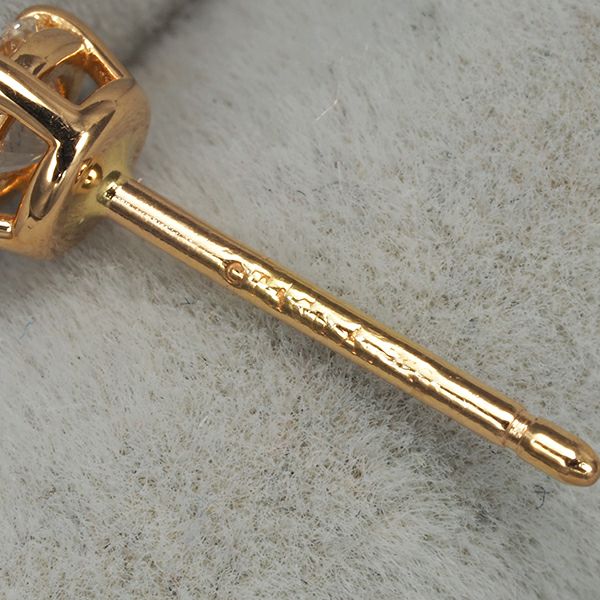 ティファニー ピアス ダイヤ 0.11ct/0.11ct程 ソリティア 一粒 K18PG 