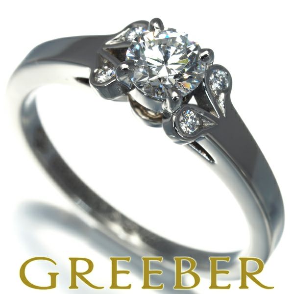 カルティエ リング ダイヤ 0.34ct E VVS2 3EX バレリーナ ソリテール 49号 Pt950 鑑定書