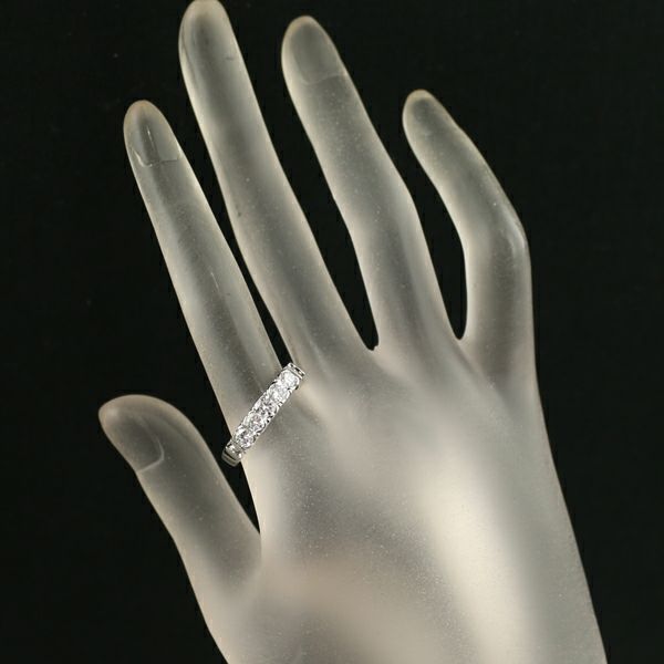 ミキモト リング ダイヤ 0.68ct  5P 17号 Pt950 