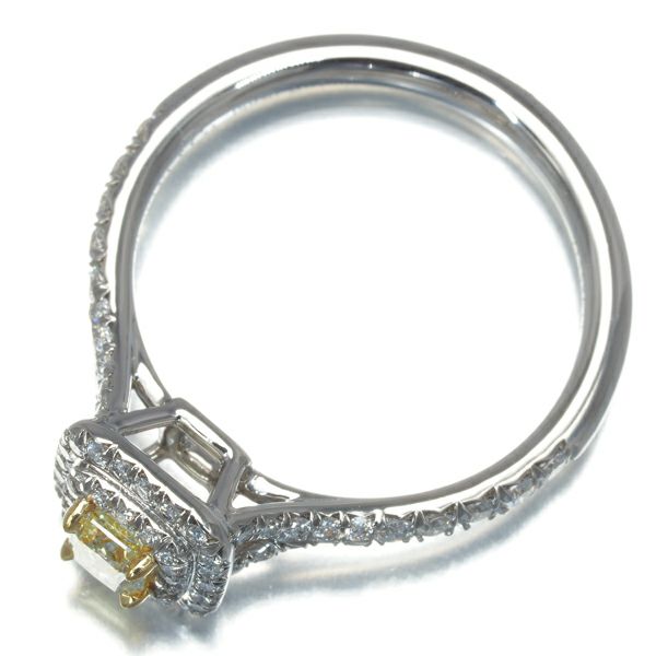 ティファニー リング ダイヤ 0.24ct VS1/0.31ct ソレスト 11号 K18/Pt950 鑑