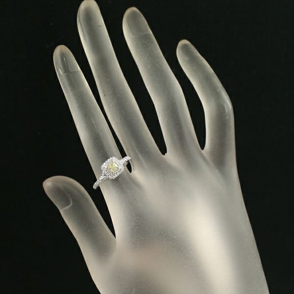 ティファニー リング ダイヤ 0.24ct VS1/0.31ct ソレスト 11号 K18/Pt950 鑑