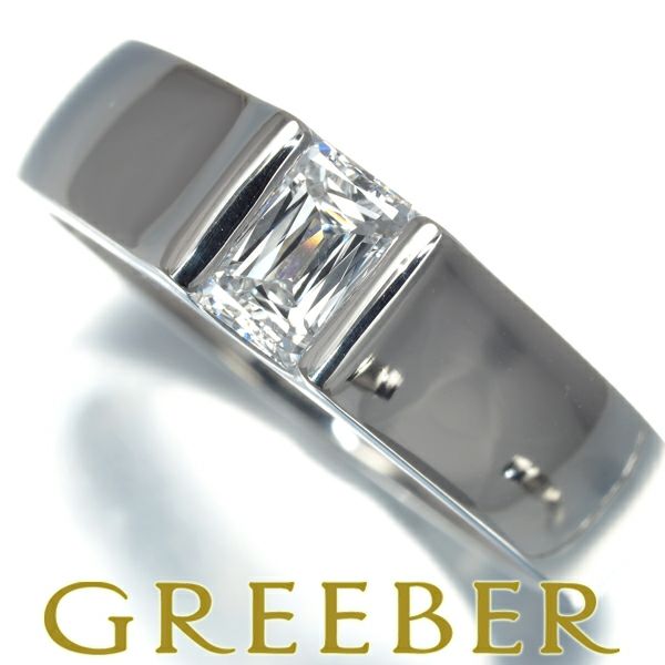 タサキ リング ダイヤ 0.54ct E VS1  クリスカット 一粒 14号 Pt900 鑑定書