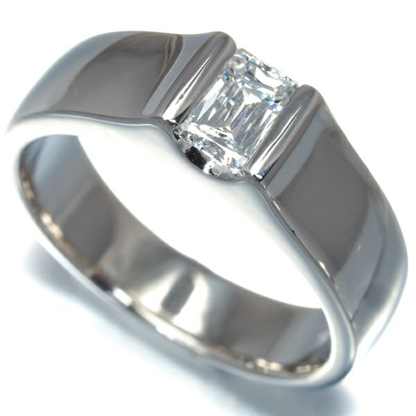 タサキ リング ダイヤ 0.54ct E VS1  クリスカット 一粒 14号 Pt900 鑑定書
