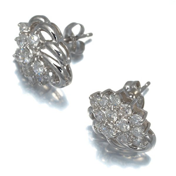 ダイヤ 0.59ct/0.59ct  ピアス Pt850 