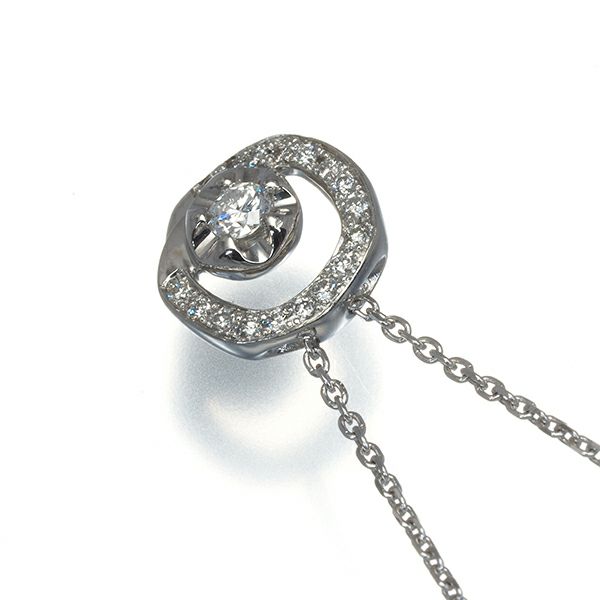 ヴァンドーム ネックレス ダイヤ 0.14ct   Pt950/Pt850 