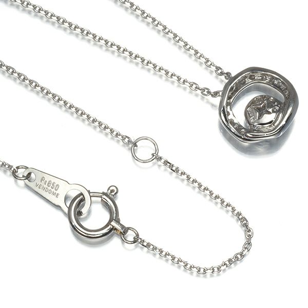 ヴァンドーム ネックレス ダイヤ 0.14ct   Pt950/Pt850 