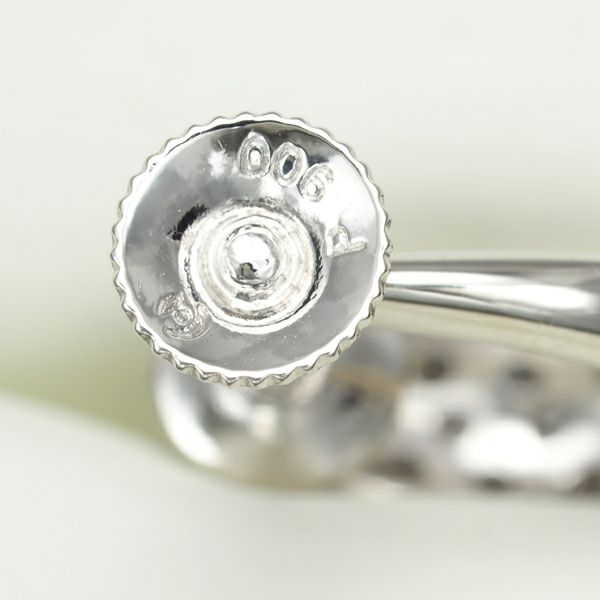 タサキ イヤリング ダイヤ 0.19ct/0.19ct  パヴェ フープ Pt900 