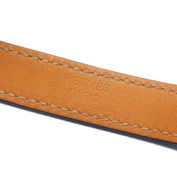 エルメス ブレスレット  ケリー ドゥブルトゥール ノワール T刻印 1964年製 M ブラック レザー/合金 