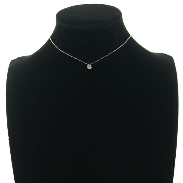 ブラウンダイヤ 0.16ct   ネックレス K18PG 