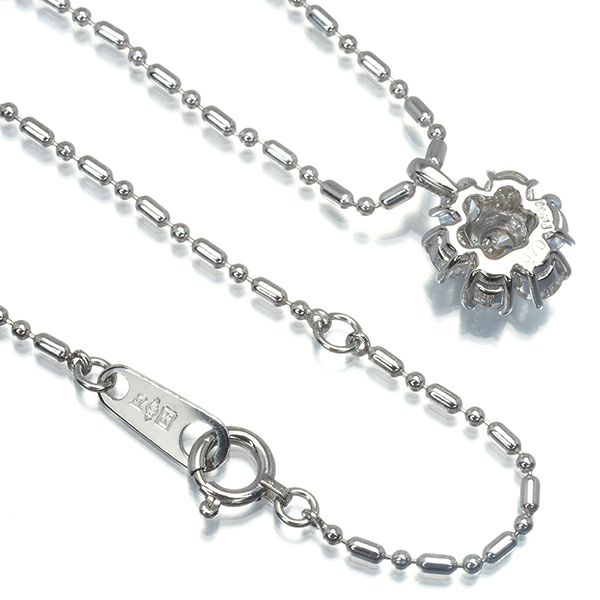 ダイヤ 0.70ct フラワー  ネックレス Pt900/Pt850 