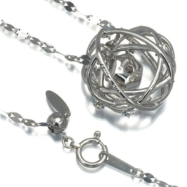 ダイヤ 0.31ct/0.15ct 3WAY ロング  ネックレス Pt900/Pt850 